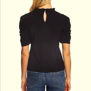 CeCe - Black Knit Short Sleeved Top NWT